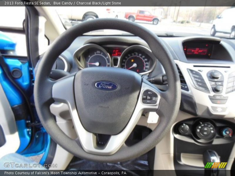 Blue Candy / Charcoal Black/Light Stone 2013 Ford Fiesta SE Sedan