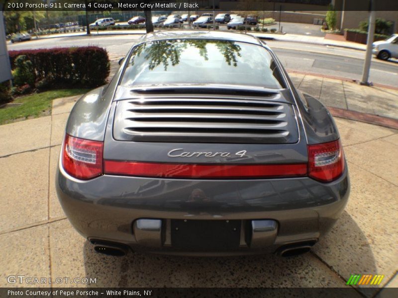 Meteor Grey Metallic / Black 2010 Porsche 911 Carrera 4 Coupe