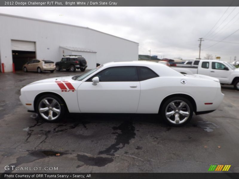 Bright White / Dark Slate Gray 2012 Dodge Challenger R/T Plus