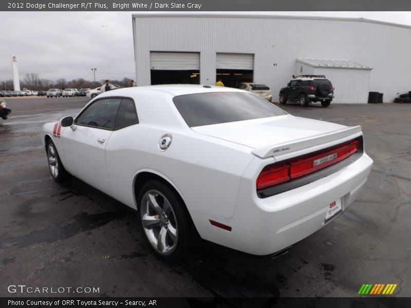 Bright White / Dark Slate Gray 2012 Dodge Challenger R/T Plus