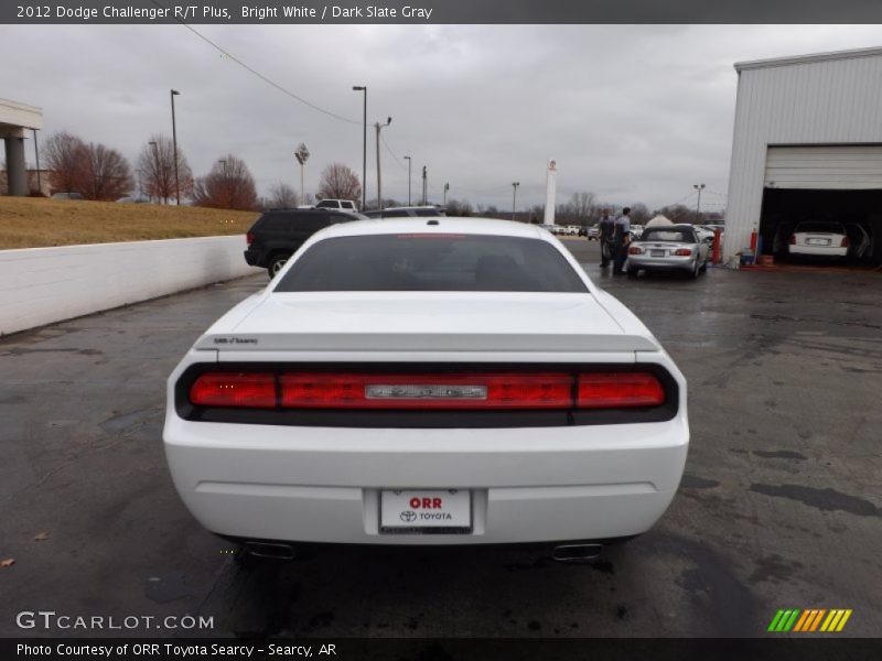 Bright White / Dark Slate Gray 2012 Dodge Challenger R/T Plus