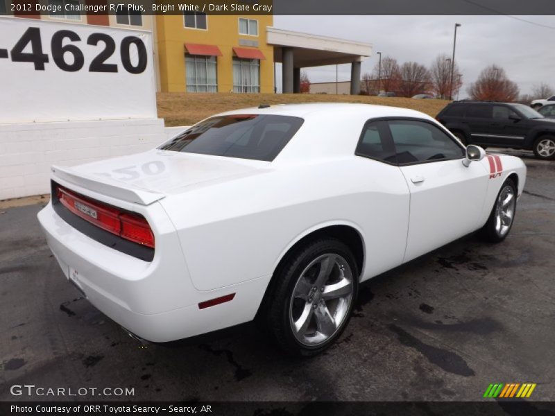 Bright White / Dark Slate Gray 2012 Dodge Challenger R/T Plus