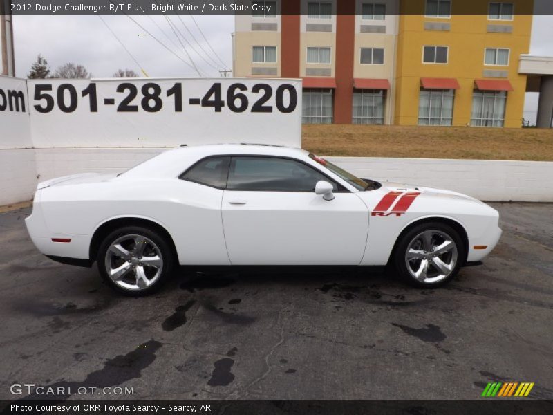 Bright White / Dark Slate Gray 2012 Dodge Challenger R/T Plus