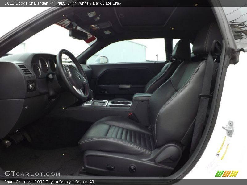 Bright White / Dark Slate Gray 2012 Dodge Challenger R/T Plus