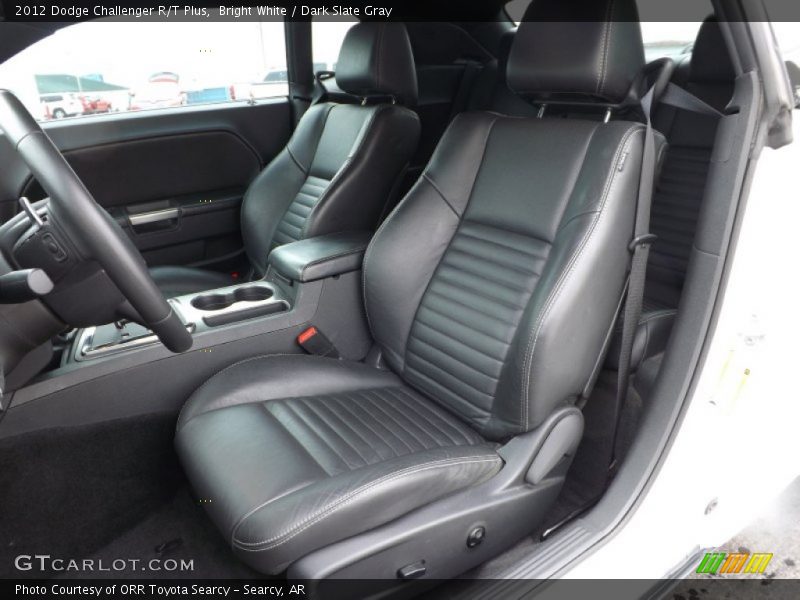 Bright White / Dark Slate Gray 2012 Dodge Challenger R/T Plus