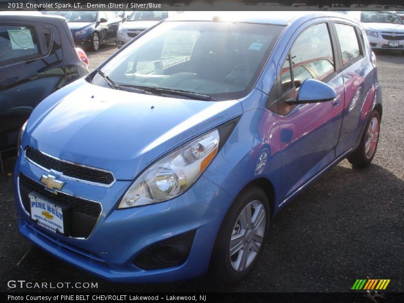 Denim (Blue) / Silver/Blue 2013 Chevrolet Spark LT