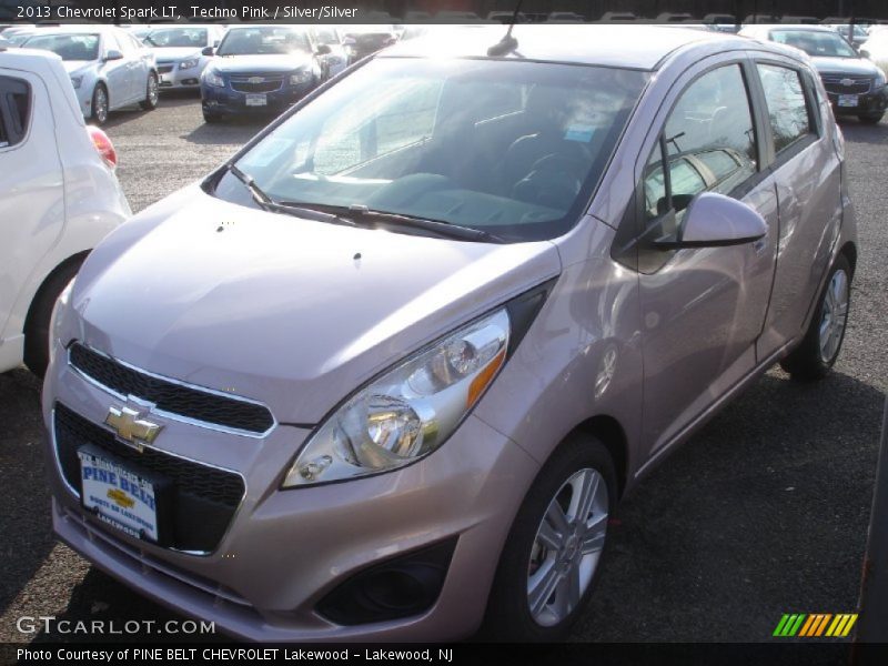 Techno Pink / Silver/Silver 2013 Chevrolet Spark LT