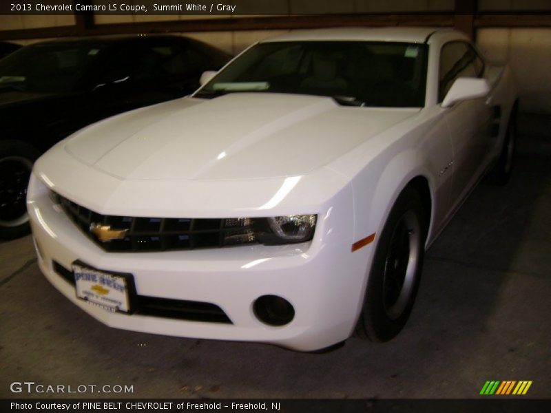 Summit White / Gray 2013 Chevrolet Camaro LS Coupe