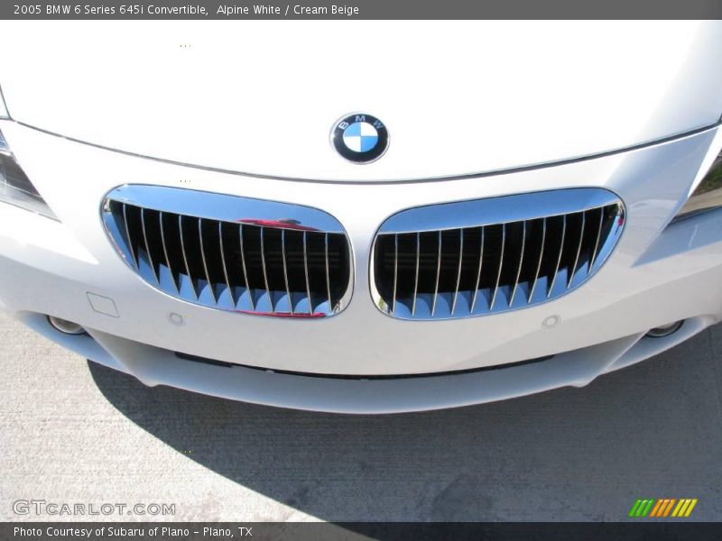Alpine White / Cream Beige 2005 BMW 6 Series 645i Convertible