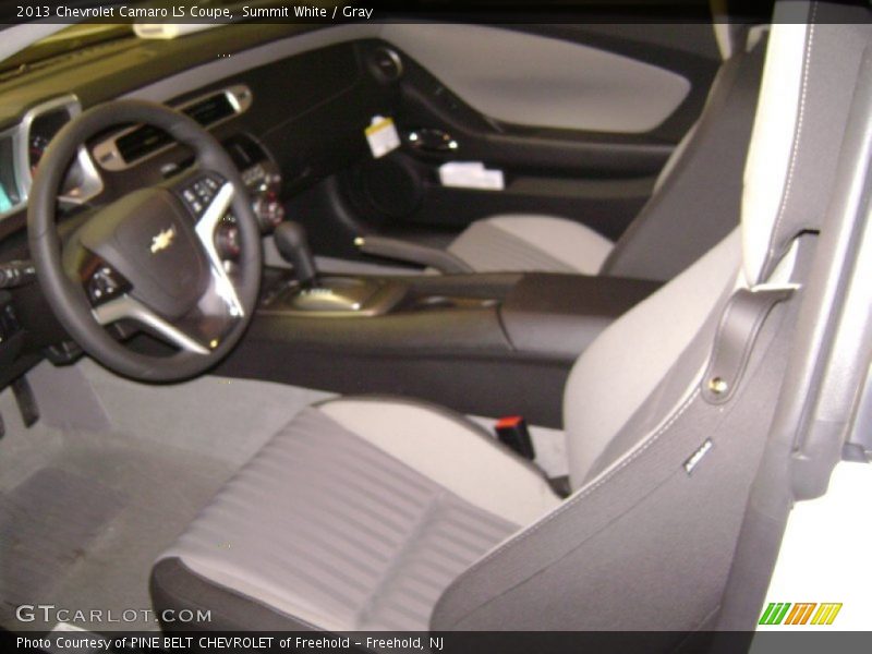 Summit White / Gray 2013 Chevrolet Camaro LS Coupe