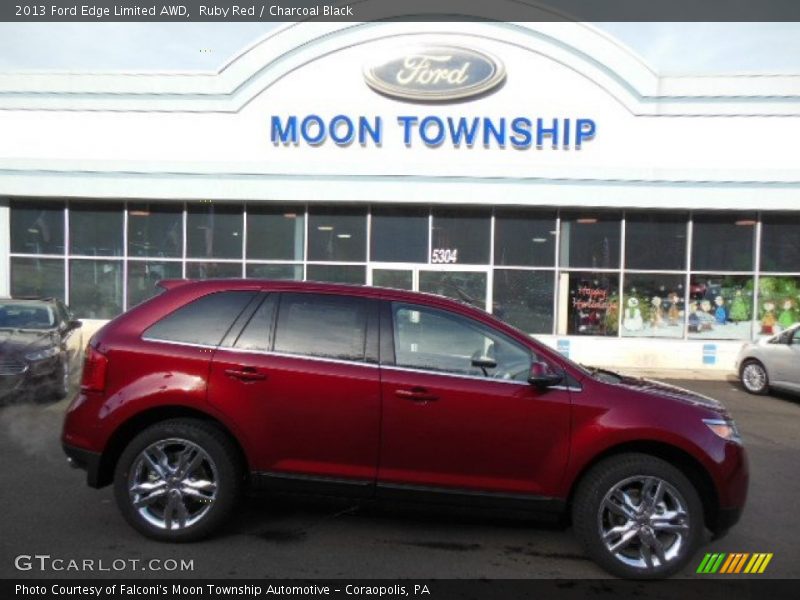 Ruby Red / Charcoal Black 2013 Ford Edge Limited AWD