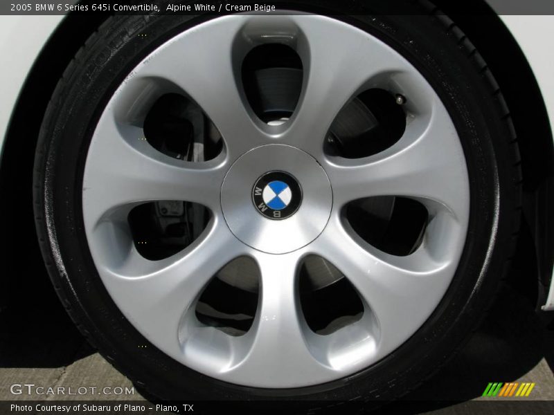Alpine White / Cream Beige 2005 BMW 6 Series 645i Convertible