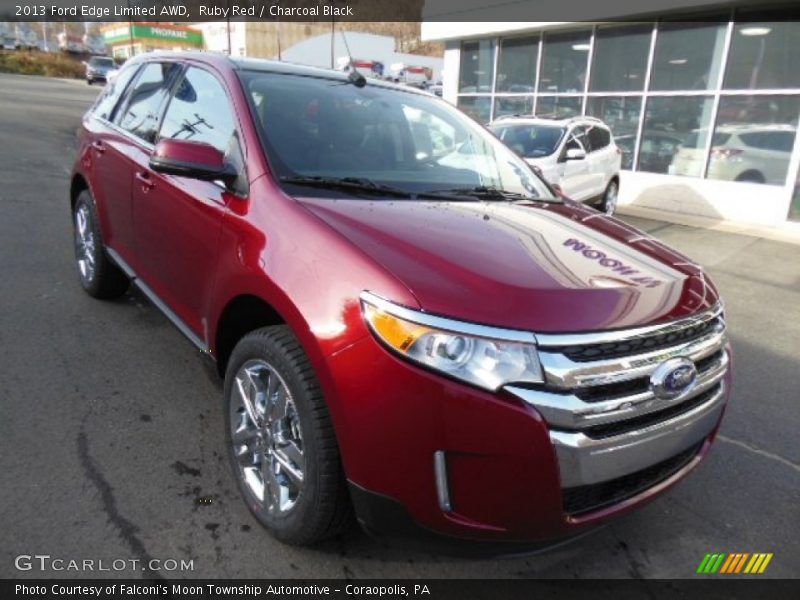 Ruby Red / Charcoal Black 2013 Ford Edge Limited AWD