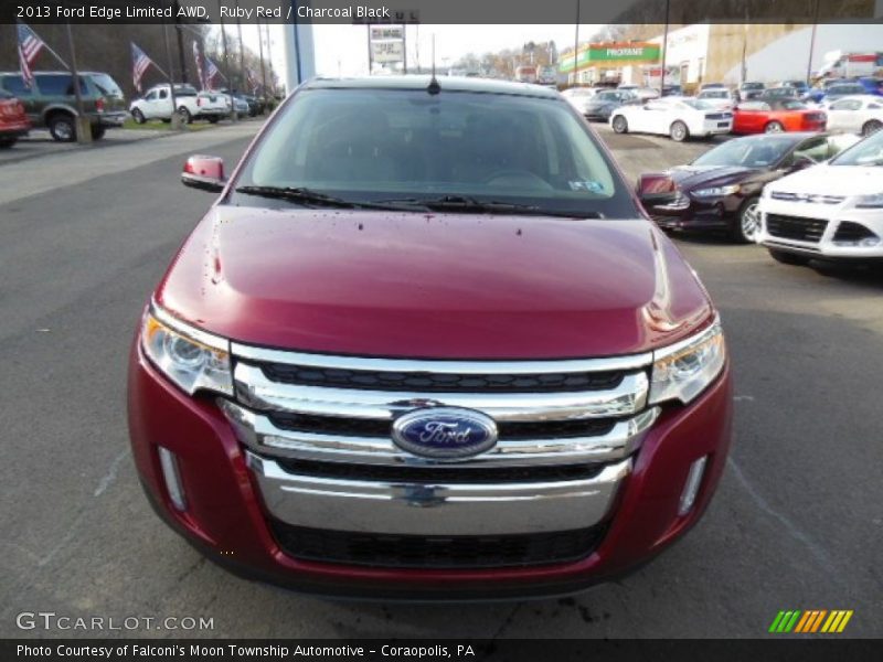 Ruby Red / Charcoal Black 2013 Ford Edge Limited AWD