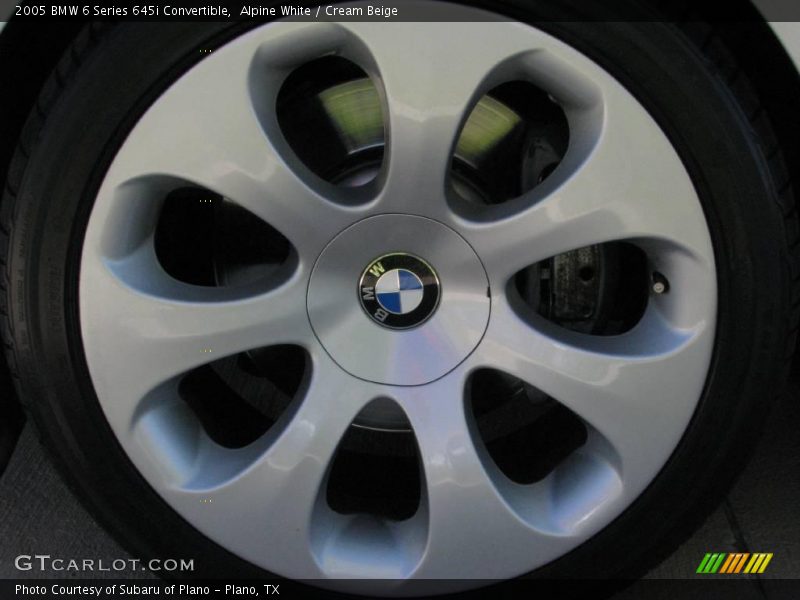 Alpine White / Cream Beige 2005 BMW 6 Series 645i Convertible