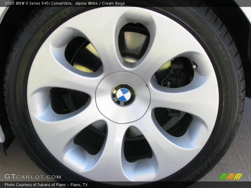 Alpine White / Cream Beige 2005 BMW 6 Series 645i Convertible