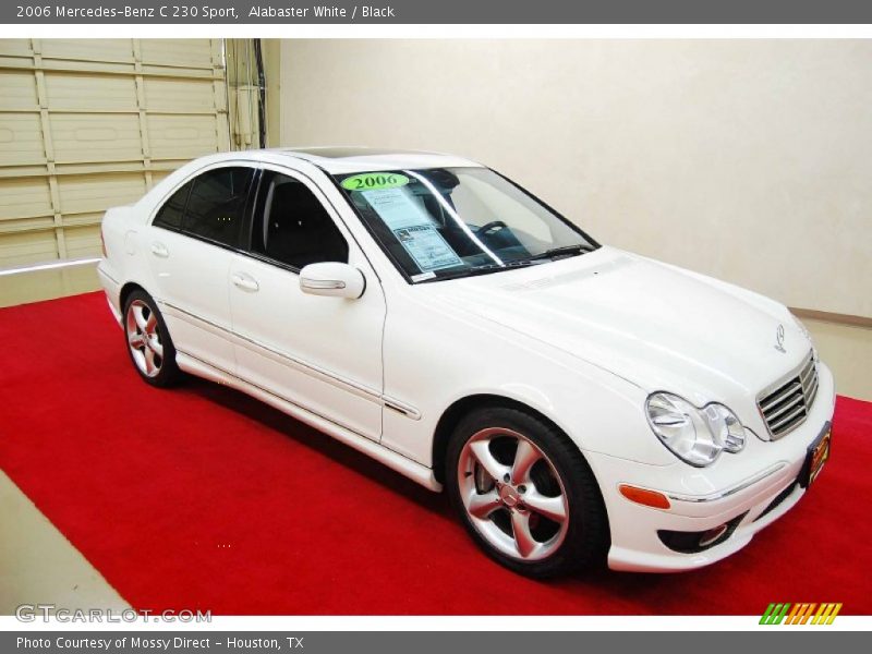 Alabaster White / Black 2006 Mercedes-Benz C 230 Sport