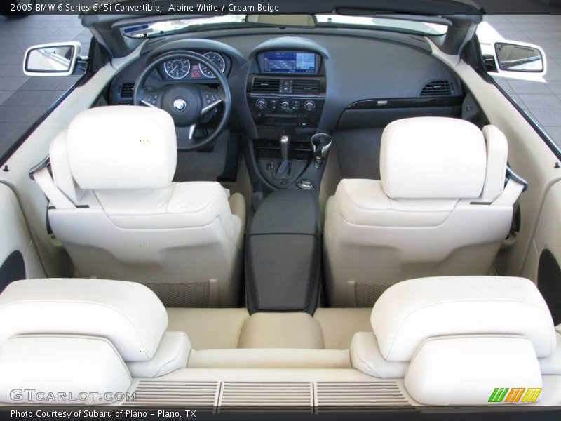 Alpine White / Cream Beige 2005 BMW 6 Series 645i Convertible