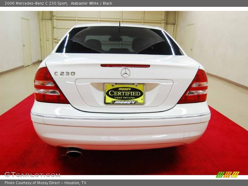 Alabaster White / Black 2006 Mercedes-Benz C 230 Sport