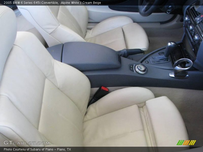 Alpine White / Cream Beige 2005 BMW 6 Series 645i Convertible