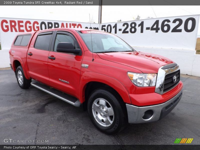 Radiant Red / Sand 2009 Toyota Tundra SR5 CrewMax 4x4