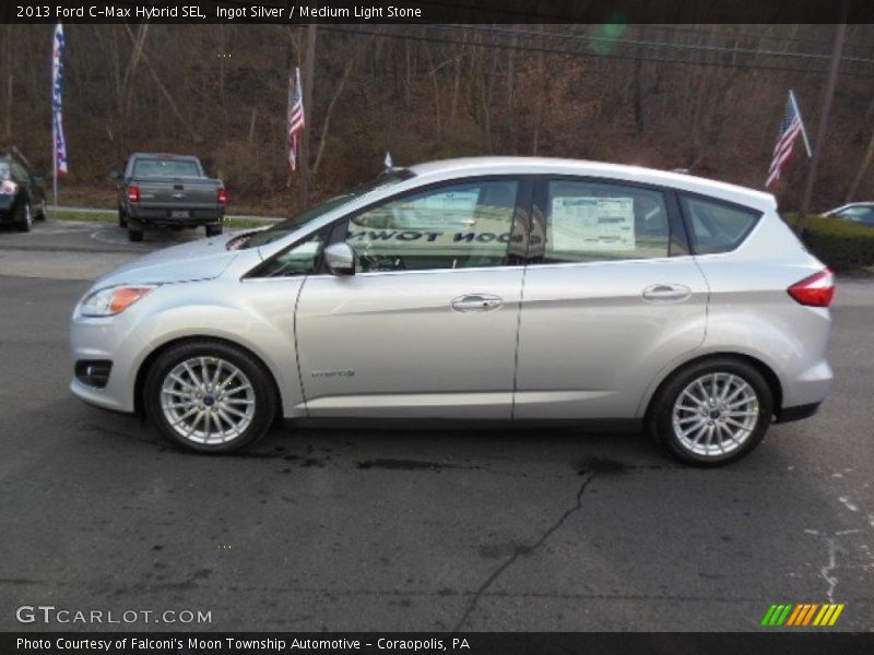 Ingot Silver / Medium Light Stone 2013 Ford C-Max Hybrid SEL