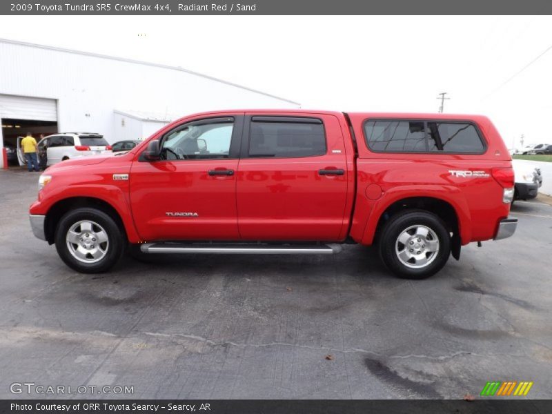 Radiant Red / Sand 2009 Toyota Tundra SR5 CrewMax 4x4