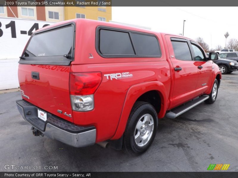 Radiant Red / Sand 2009 Toyota Tundra SR5 CrewMax 4x4