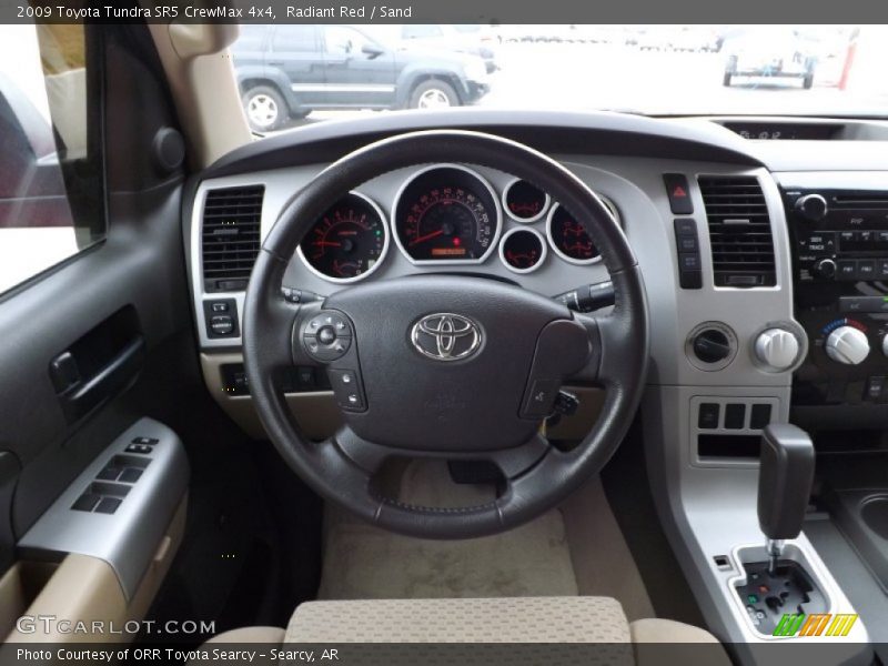 Radiant Red / Sand 2009 Toyota Tundra SR5 CrewMax 4x4
