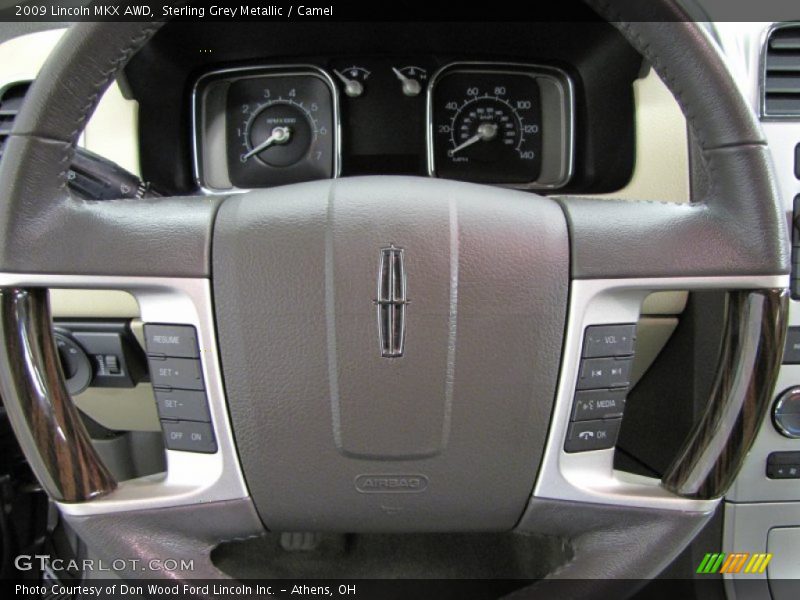 Sterling Grey Metallic / Camel 2009 Lincoln MKX AWD