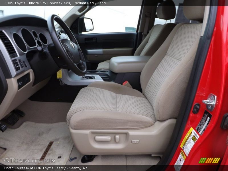 Radiant Red / Sand 2009 Toyota Tundra SR5 CrewMax 4x4