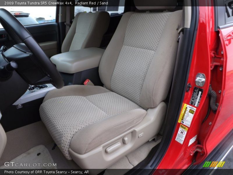 Radiant Red / Sand 2009 Toyota Tundra SR5 CrewMax 4x4