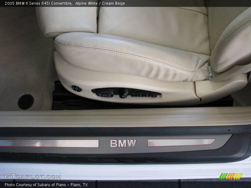 Alpine White / Cream Beige 2005 BMW 6 Series 645i Convertible