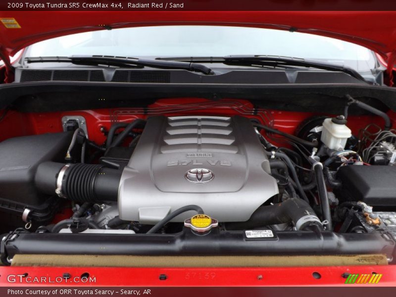 Radiant Red / Sand 2009 Toyota Tundra SR5 CrewMax 4x4