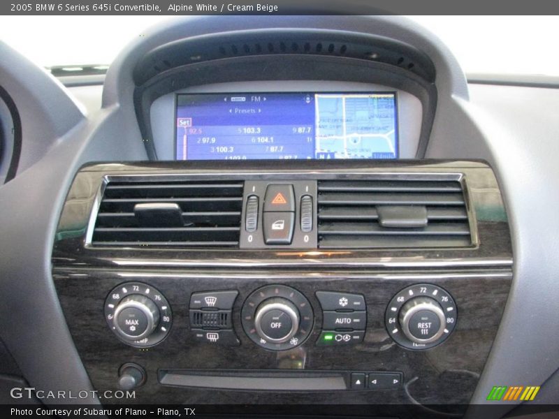 Alpine White / Cream Beige 2005 BMW 6 Series 645i Convertible