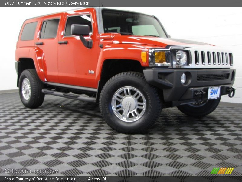 Victory Red / Ebony Black 2007 Hummer H3 X