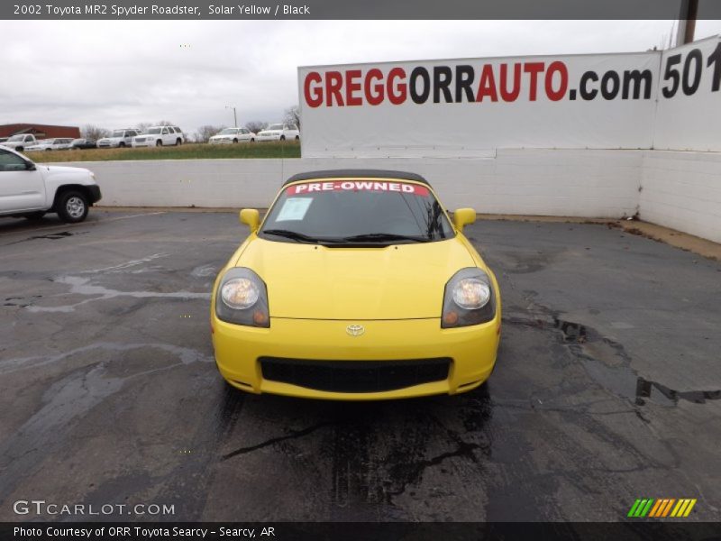 Solar Yellow / Black 2002 Toyota MR2 Spyder Roadster