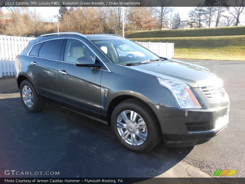 Evolution Green Metallic / Shale/Brownstone 2013 Cadillac SRX Luxury FWD