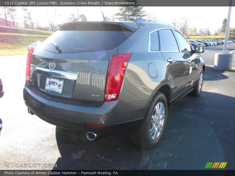 Evolution Green Metallic / Shale/Brownstone 2013 Cadillac SRX Luxury FWD