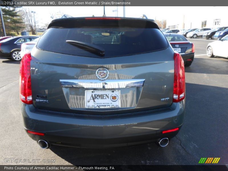 Evolution Green Metallic / Shale/Brownstone 2013 Cadillac SRX Luxury FWD