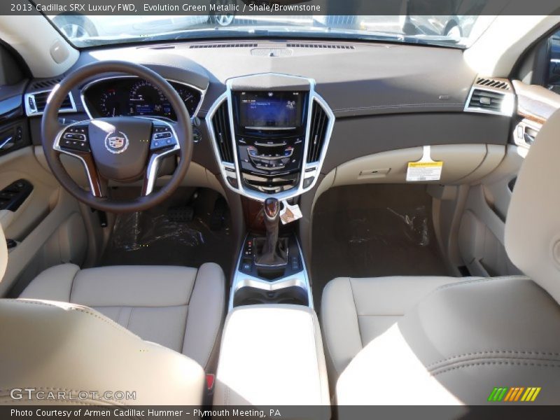 Evolution Green Metallic / Shale/Brownstone 2013 Cadillac SRX Luxury FWD