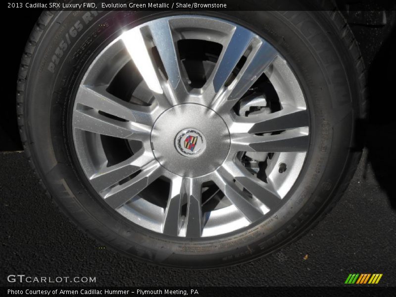 Evolution Green Metallic / Shale/Brownstone 2013 Cadillac SRX Luxury FWD