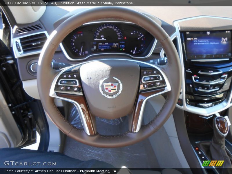Evolution Green Metallic / Shale/Brownstone 2013 Cadillac SRX Luxury FWD
