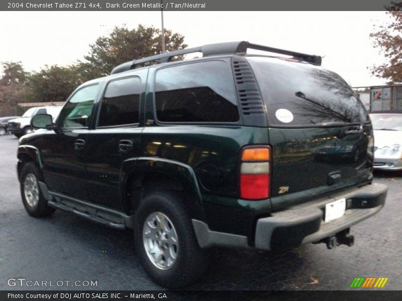 Dark Green Metallic / Tan/Neutral 2004 Chevrolet Tahoe Z71 4x4