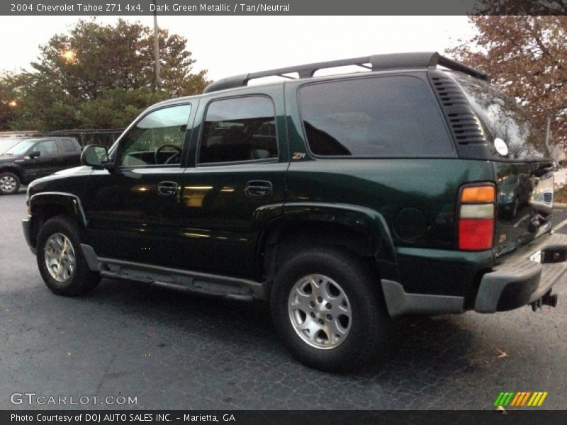 Dark Green Metallic / Tan/Neutral 2004 Chevrolet Tahoe Z71 4x4