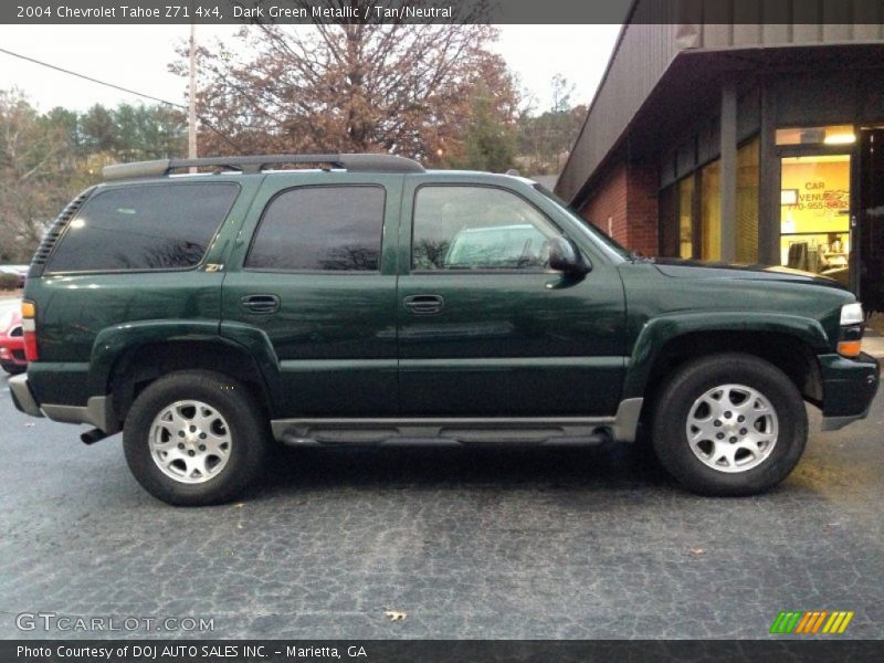 Dark Green Metallic / Tan/Neutral 2004 Chevrolet Tahoe Z71 4x4