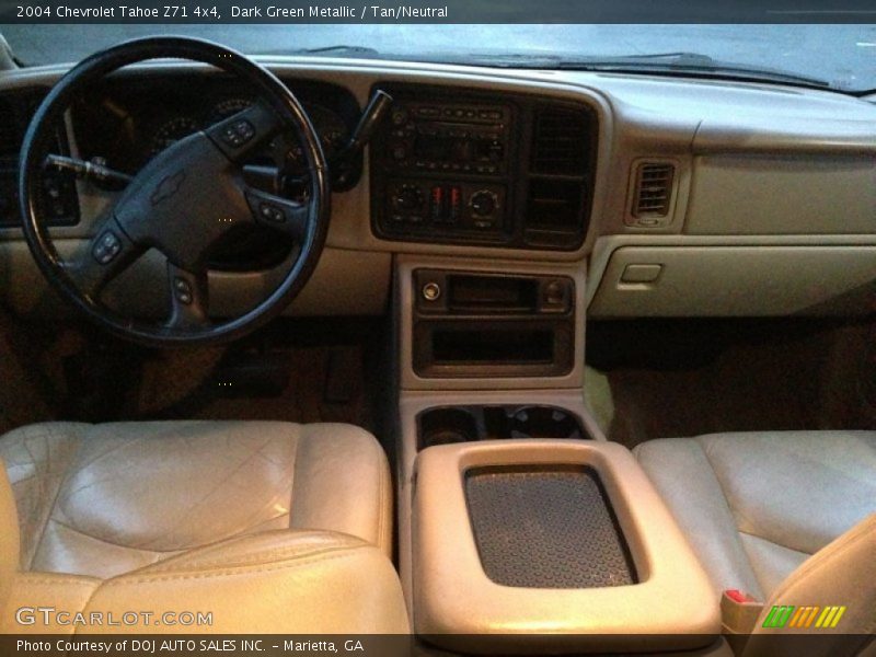 Dark Green Metallic / Tan/Neutral 2004 Chevrolet Tahoe Z71 4x4