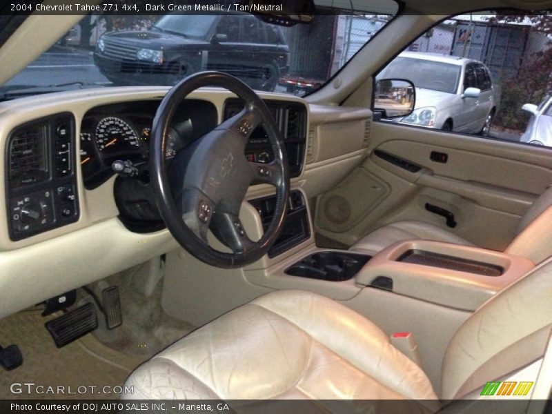 Dark Green Metallic / Tan/Neutral 2004 Chevrolet Tahoe Z71 4x4