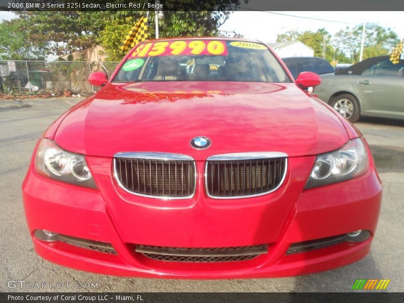 Electric Red / Beige 2006 BMW 3 Series 325i Sedan