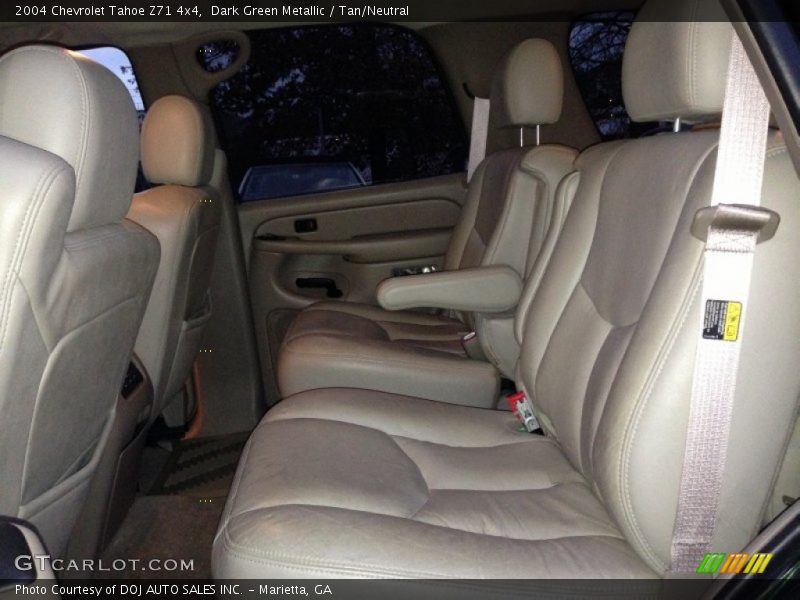 Dark Green Metallic / Tan/Neutral 2004 Chevrolet Tahoe Z71 4x4